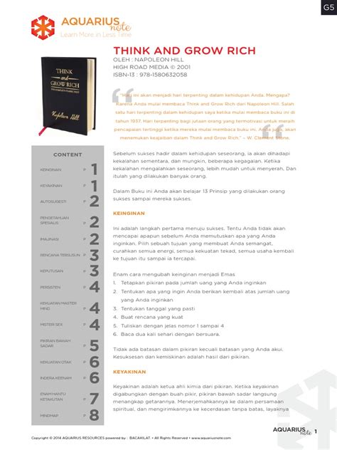 Think And Grow Rich Summarypdf