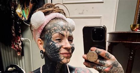 Tattooed Mum With K Ink Collection Strips To Just Knickers To Flaunt Hot Body Daily Star