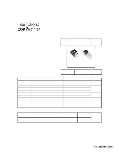 IRLU8726PBF Datasheet PDF Pinout HEXFET Power MOSFET