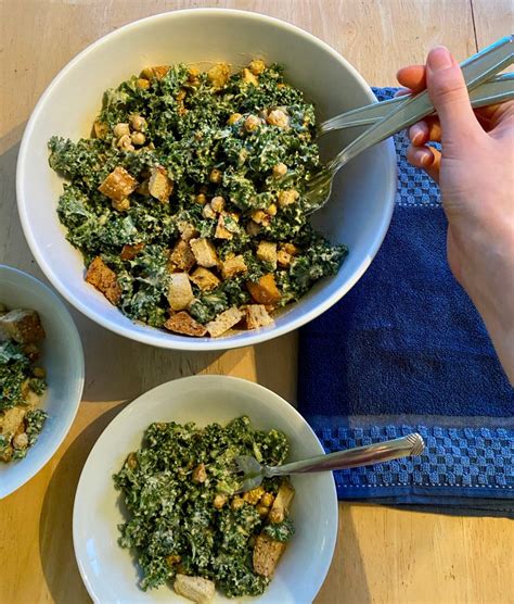 Kale Caesar Salad Thoughtnotion