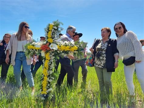 M S De Asistentes Acompa Aron La Procesi N De La Cruz Del Trigo En