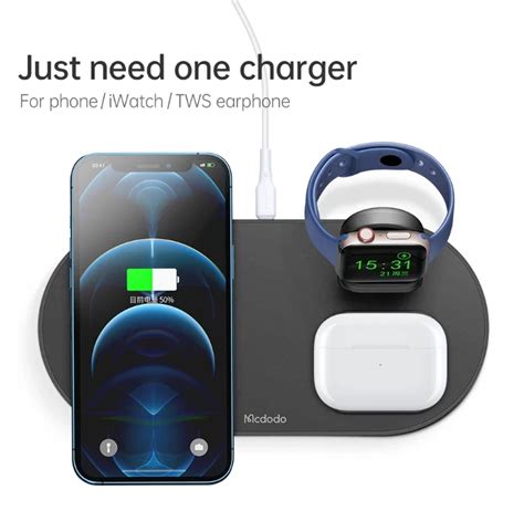 Mcdodo In Magnetic Wireless Black Charging Stand Iphone Magsafe