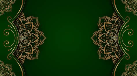 Green And Gold Luxury Mandala Background 22379987 Vector Art At Vecteezy