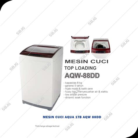 Mesin Cuci Aqua 1tb Aqw 88dd