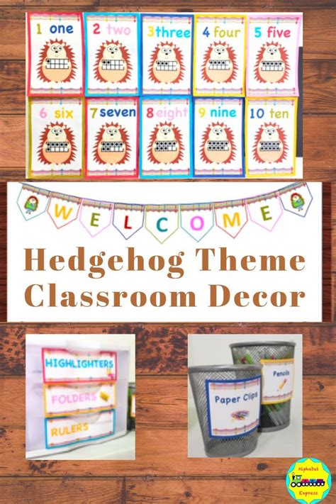 Editable Hedgehog Theme Classroom Decor This Is Perfect For A Hedgehog