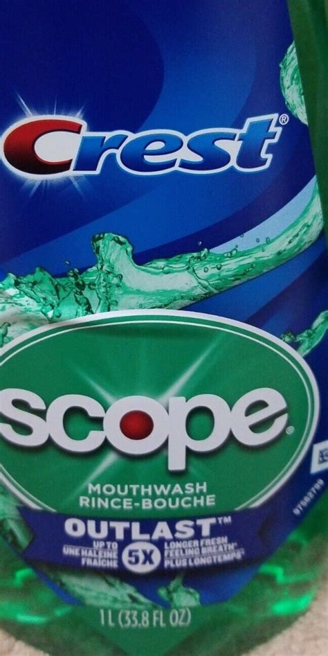 Lot Of 2 Crest Scope Mouthwash Outlast 1 Liter 33 8 Fl Oz EBay