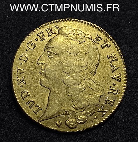 LOUIS XV DOUBLE LOUIS D OR AU BANDEAU 1758 BB STRASBOURG CTMP NUMIS