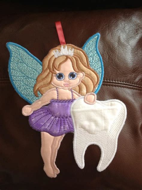 Tooth Fairy From Kreative Kiwi Machine Embroidery Applique Applique