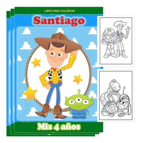 Kit Imprimible Librito Para Pintar Y Personalizar Toy Story