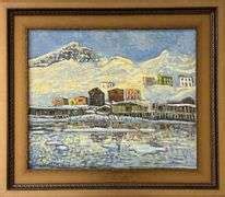 Petty Harbour By Jean Claude Roy Bartlett Auctions Inc