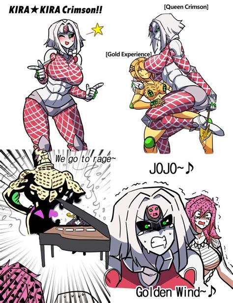 King Crimson R63 ~ Crimson Jojo Stands Queen Bizarre Adventure Female Anime King Character