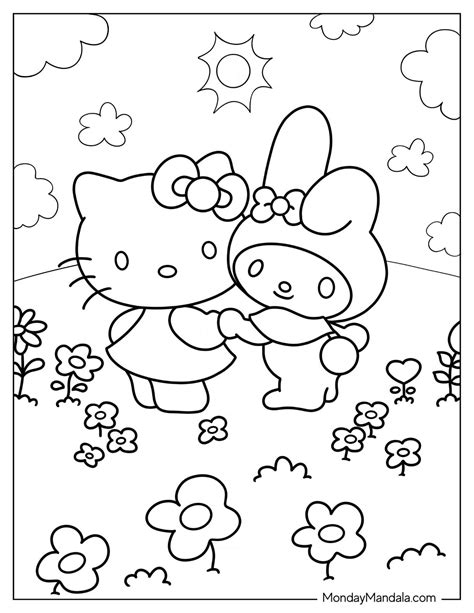 24 My Melody Coloring Pages Free Pdf Printables Hello Kitty Colouring Pages Hello Kitty