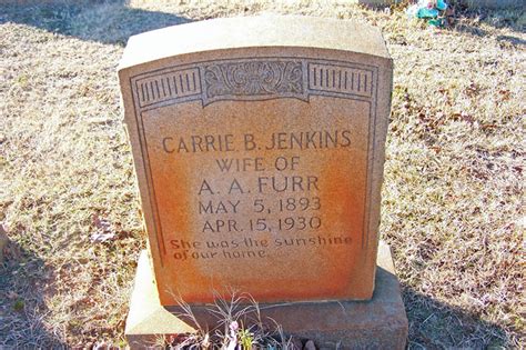 Carrie Belle Jenkins Furr Homenaje De Find A Grave