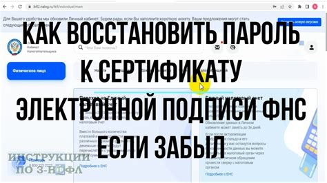 Забыл пароль электронной подписи ФНС что делать как восстановить