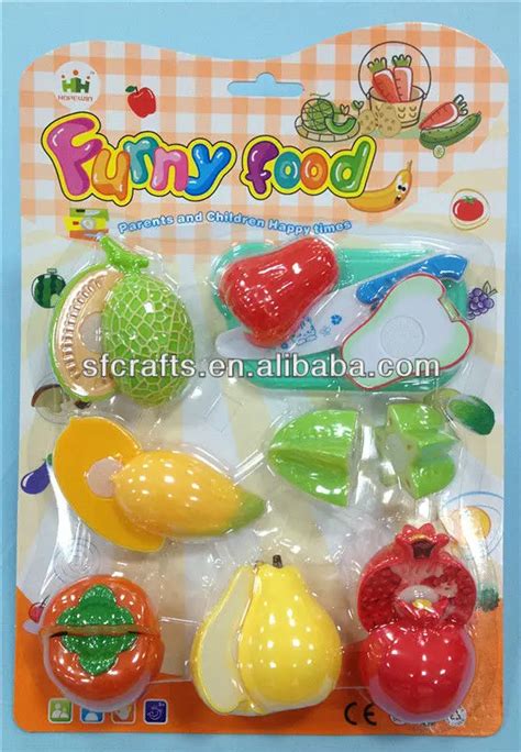 Plastic Cutting Fruit Set Toy Kitchen Play Cutting Vegetable And Fruits Set Toys Fruit Set Toy