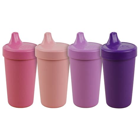 Re Play 4pk No Spill Sippy Cups Made In Usa Made From Recycled Milk Jugs Princess Blush