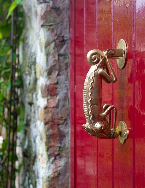 Ghanaian Ashanti Brass Door Knocker Chameleon Etsy Uk