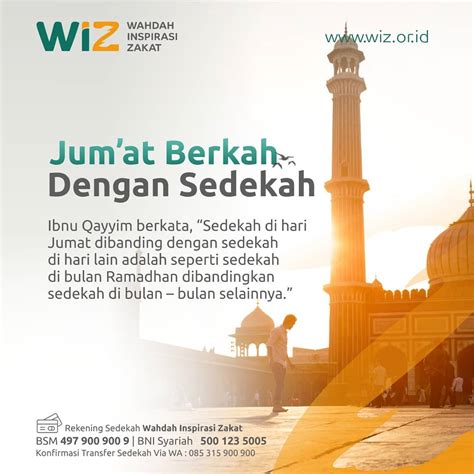 Jumat Berkah Dengan Sedekah Wahdah Inspirasi Zakat