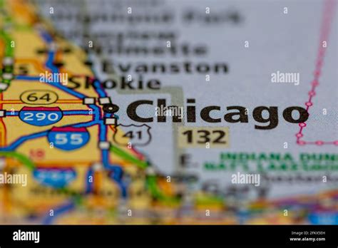 Map Of Chicago Hi Res Stock Photography And Images Alamy