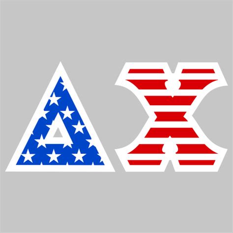 Delta Chi Greek Letter Logo Svg Delta Chi American Flag Vector File