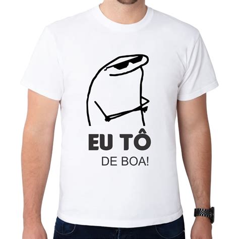 Camisa Masculina Flork Eu Tô de Boa Shopee Brasil