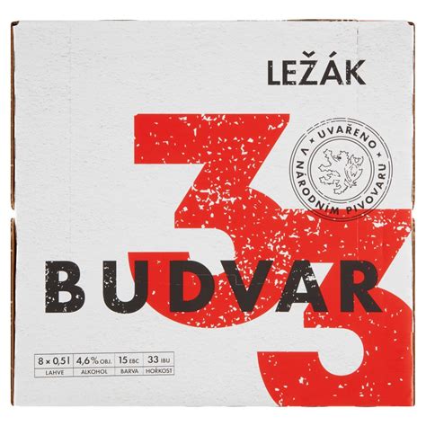 Budějovický Budvar Budvar 33 Ležák 8 X 0 5l Billa E Shop