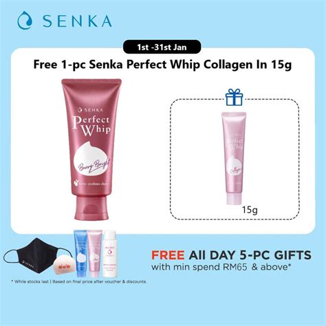 Senka Perfect Whip Berry Bright Cleanser G Lazada