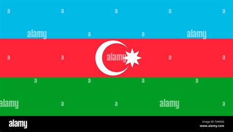 Azerbaijan Vector Flag Baku Stock Vector Image And Art Alamy