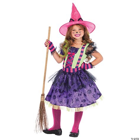 Girl's Black Cat Witch Costume | Halloween Express