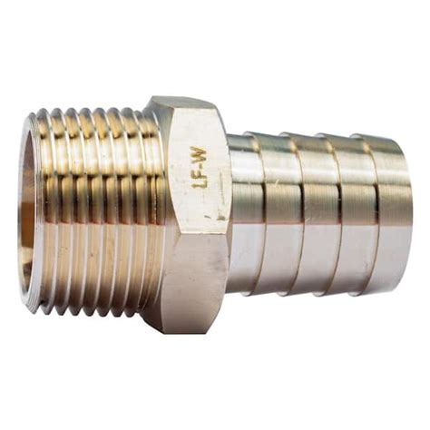 Ltwfitting 1 In Id Hose Barb X 1 In Mip Lead Free Brass Adapter