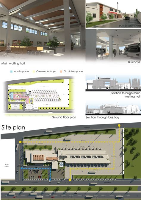 Jourandha Bus terminus on Behance | Bus stop design, Parking design ...