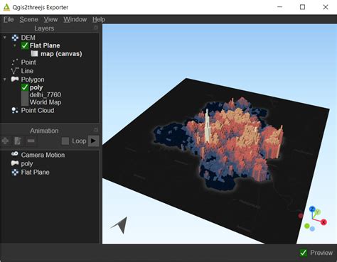 D Map Problem With The D View In Qgis When Plotting Polygons