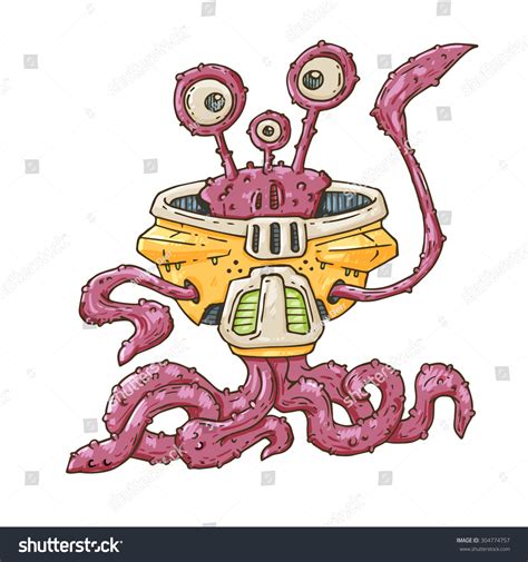 Alien Octopus Stock Illustration 304774757 Shutterstock