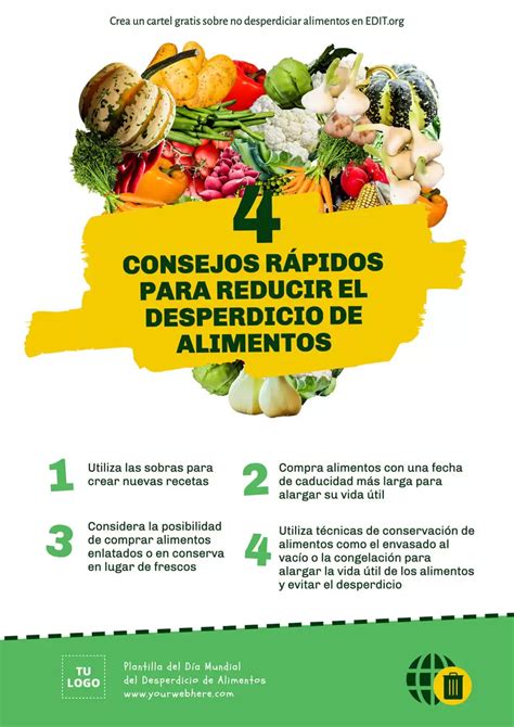 Pósters para reducir el Desperdicio de Alimentos