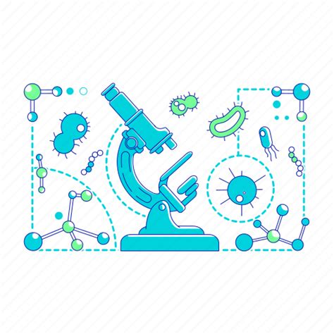 Microbiology Microorganism Microscope Bacterium Molecule Illustration Download On Iconfinder