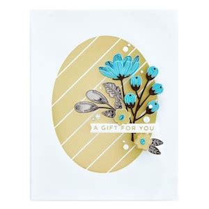 Spellbinders Glimmer Hot Foil Plate Essential Solid Oval Etsy
