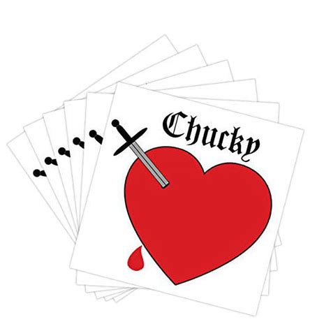 Bride Of Chucky Heart Packs Plus Tiffany Temporary Tattoos