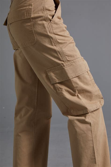 Camel Straight Fit Kargo Pantolon Oilean