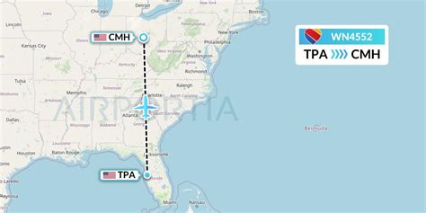 WN4552 Flight Status Southwest Airlines Tampa To Columbus SWA4552