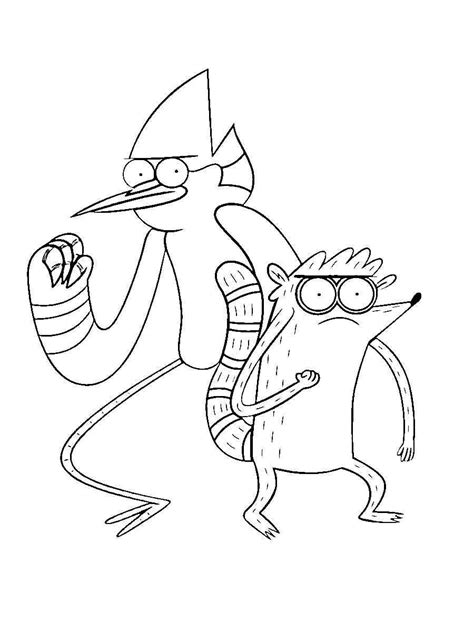 Regular Show Coloring Pages