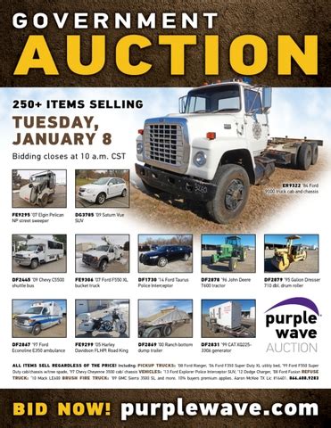 January Government Auction Nex Tech Classifieds