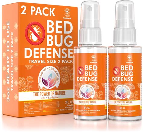 All Natural Bed Bug Spray Non Toxic Bed Bug Killer 2 Bottle Value Bed Bug Spray