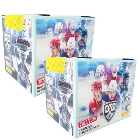 Panini / Наклейки Панини КХЛ сезон 23/24 (2 бокса - 100 пакетиков ...