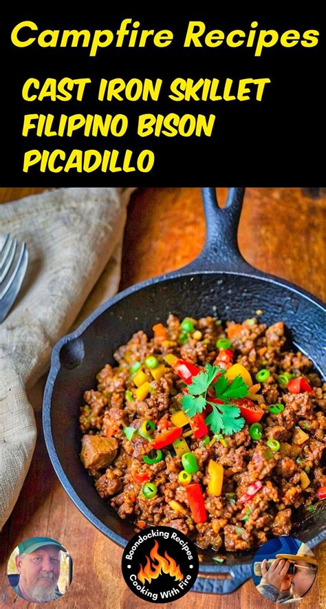 Cast Iron Skillet Filipino Bison Picadillo Recipe