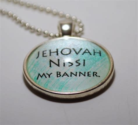 Jehovah Nissi My Banner Banner Necklace Christian Jewelry | Etsy