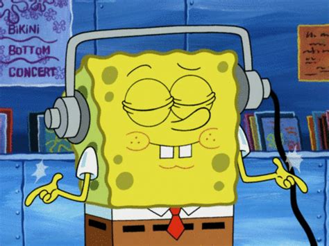 Bob Leponge Spongebob Musique Danser Image Anim