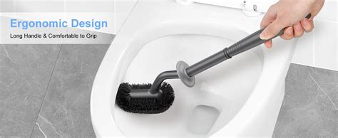 Hamitor Toilet Bowl Brush Holder Set Curved Design Toilet