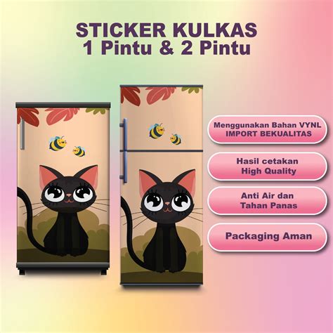 Jual Wallpaper Kulkas Stiker Kulkas Sticker Kulkas 1 Pintu Dan 2