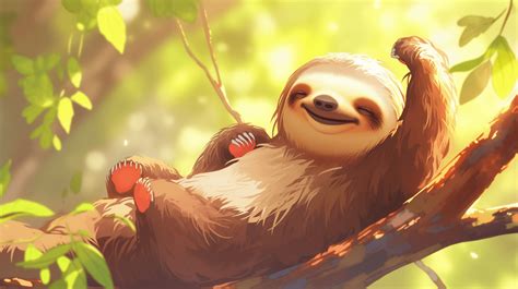 Sloths Wallpapers K Hd Sloths Backgrounds On Wallpaperbat