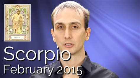 Scorpio February 2015 Horoscope Sidereal Astrology Youtube